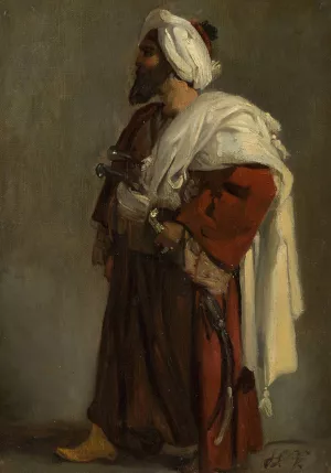 Arab Warrior by Horace Vernet Oil Painting