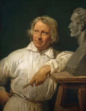 Bertel Thorvaldsen by Horace Vernet Oil Painting