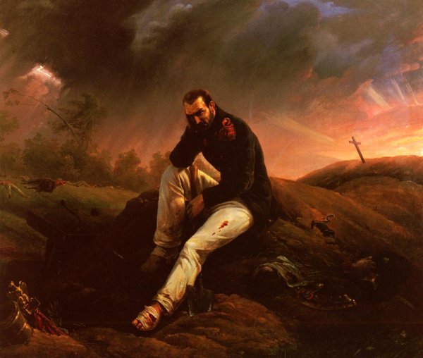 Main Product Photo of Le Dernier Grenadier De Waterloo Painting by Horace Vernet