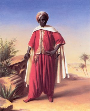 Portrait of an Arab by Horace Vernet Oil Painting