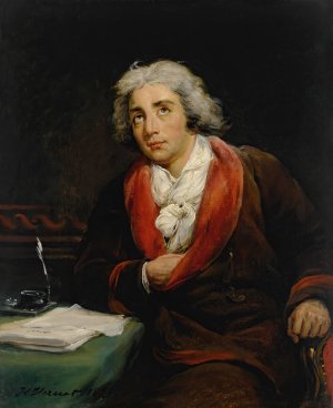 Portrait of the poet Andre Chenier by Horace Vernet Oil Painting