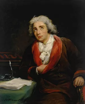 Portrait of the poet Andre Chenier by Horace Vernet Oil Painting