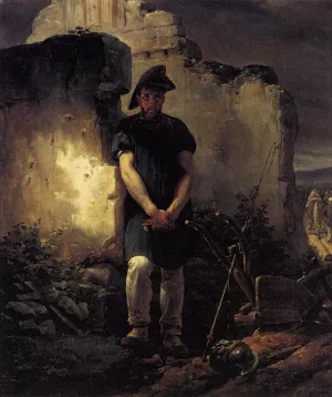 Soldier-Labourer painting by Horace Vernet