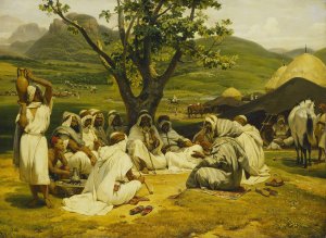The Arab Tale-teller by Horace Vernet Oil Painting