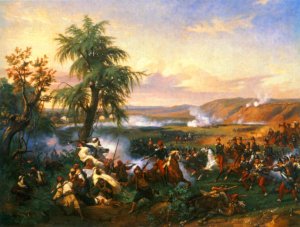 The Battle of Habra, Algeria, in December 1835 Between Emir Abd El Kadar and the Duke of Orleans