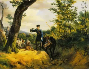 The Quarry Oil painting by Horace Vernet