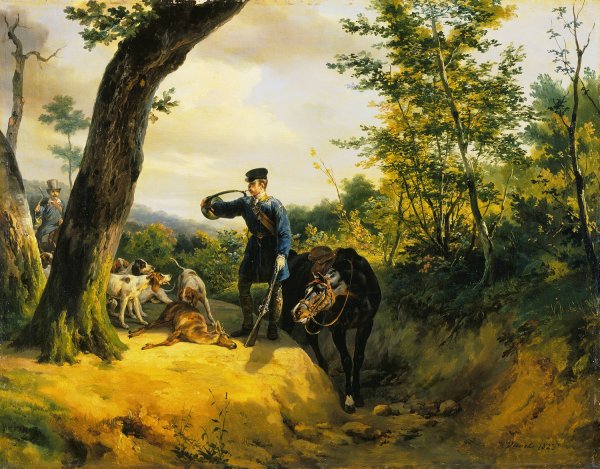 Main Product Photo of The Quarry  Painting by Horace Vernet