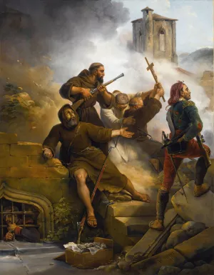 The Siege Of Saragossa by Horace Vernet Oil Painting