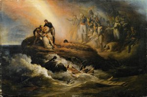 The Tomb Of Napoleon In Sainte-Helene Or The Apotheosis Of Napoleon by Horace Vernet Oil Painting
