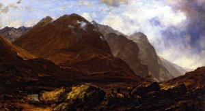 Glencoe by Horatio McCulloch Oil Painting