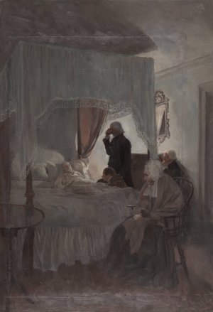 Death Of Washington by Howard Pyle Oil Painting