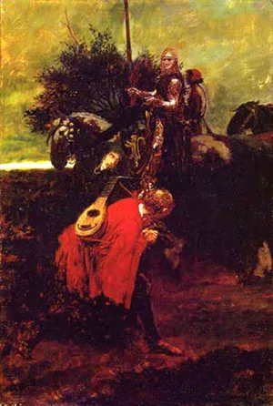 In Knighthood's Day by Howard Pyle Oil Painting