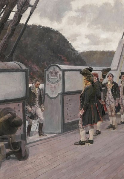 Main Product Photo of The Escape Of Arnold On The British Sloop-Of-War 'vulture' Painting by Howard Pyle