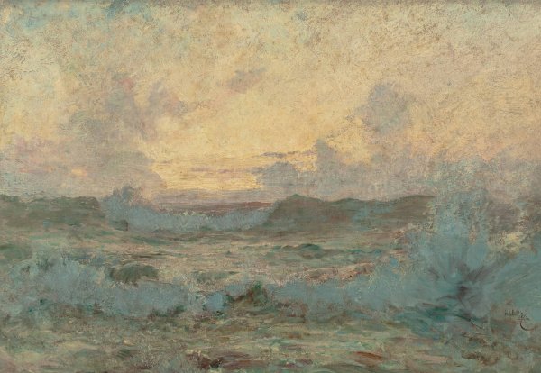 Restless Sea  by Howard Russell Butler - Hand-Painted Oil Painting Reproduction