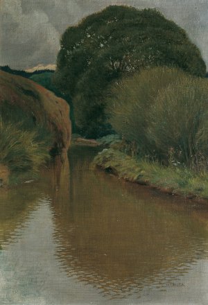 An der Thaya by Hubert Landa Oil Painting