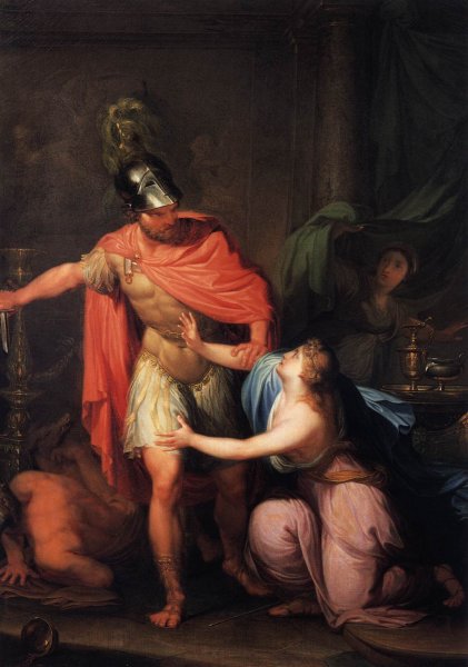 Main Product Photo of Odysseus with Circe Painting by Hubert Maurer