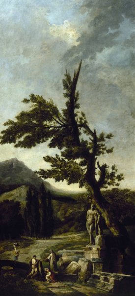 Main Product Photo of Hercule Farnese  Painting by Hubert Robert