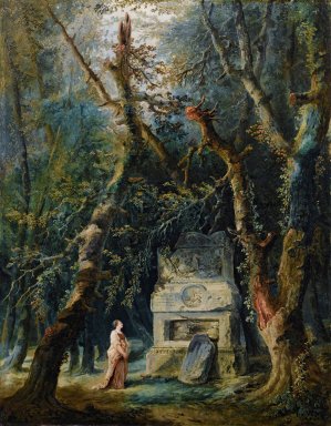 La Promenade Solitaire by Hubert Robert Oil Painting
