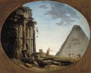 L'Accident by Hubert Robert Oil Painting