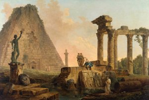 Ruines Romaines by Hubert Robert Oil Painting