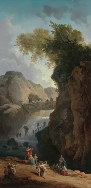 The Dance by Hubert Robert Oil Painting