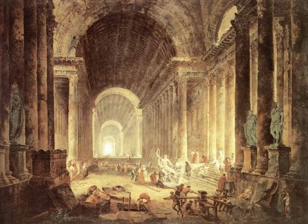 Main Product Photo of The Finding of the Laokoon Painting by Hubert Robert