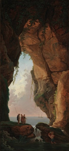 The Mouth of a Cave by Hubert Robert Oil Painting