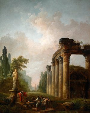 The Ruin by Hubert Robert Oil Painting