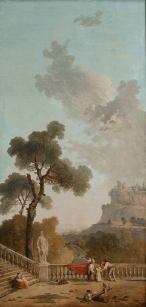 View from a Terrace by Hubert Robert Oil Painting