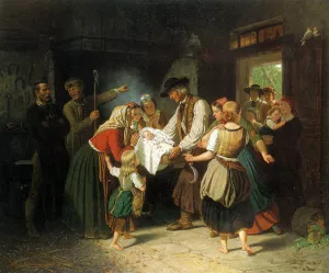 Das Findelkind by Hubert Salentin Oil Painting