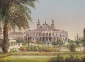 Monte Carlo by Hubert Sattler Oil Painting