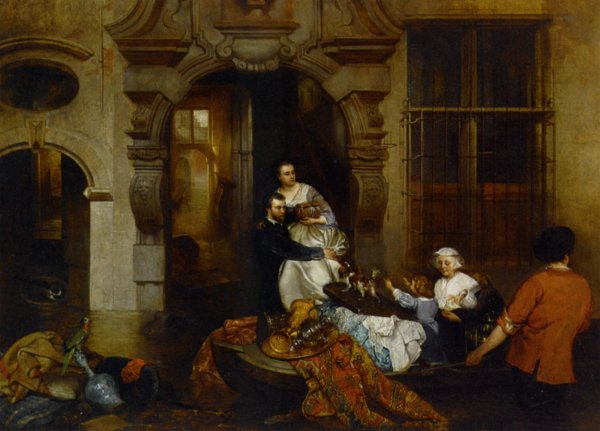 The Inundation by Hubertus Van Hove - Hand-Painted Oil Painting Reproduction