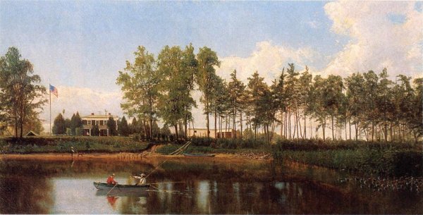 Charles River Maryland by Hugh Bolton Jones - Hand-Painted Oil Painting Reproduction