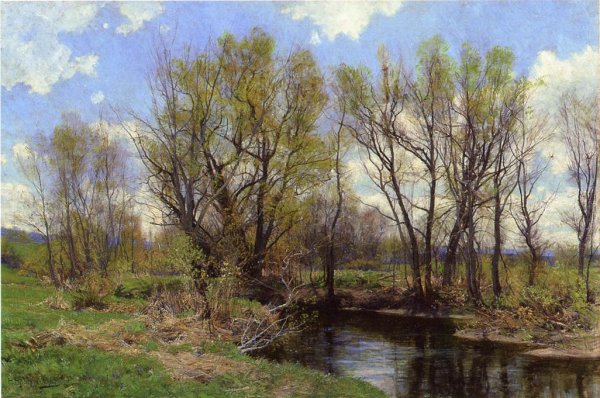 Main Product Photo of Early Spring, Near Sheffield, Massachusetts Painting by Hugh Bolton Jones