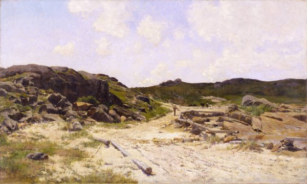 Main Product Photo of Lighthouse Beach, Annisquam  Painting by Hugh Bolton Jones