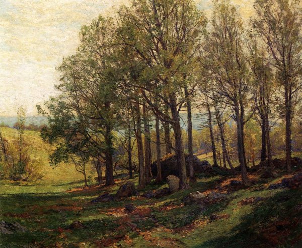 Main Product Photo of Maples in Spring Painting by Hugh Bolton Jones