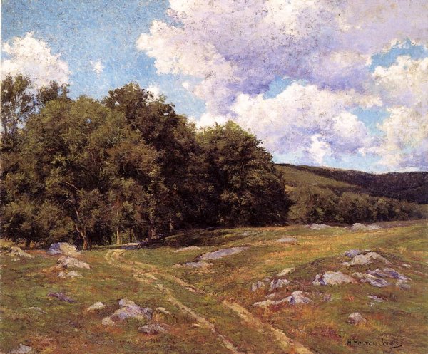 Main Product Photo of Meadow Crossing Painting by Hugh Bolton Jones