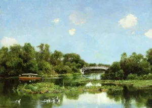 South End of Wooded Island also known as View of Transportation Terrace painting by Hugh Bolton Jones