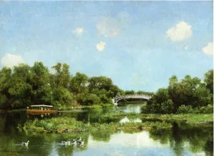 South End of Wooded Island Oil painting by Hugh Bolton Jones