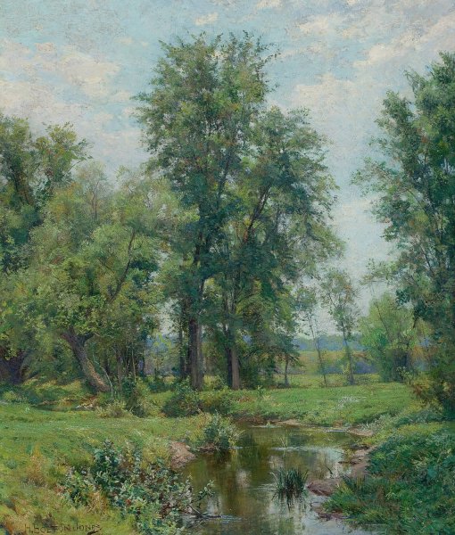 Main Product Photo of Springtime in Old Lyme, Connecticut Painting by Hugh Bolton Jones