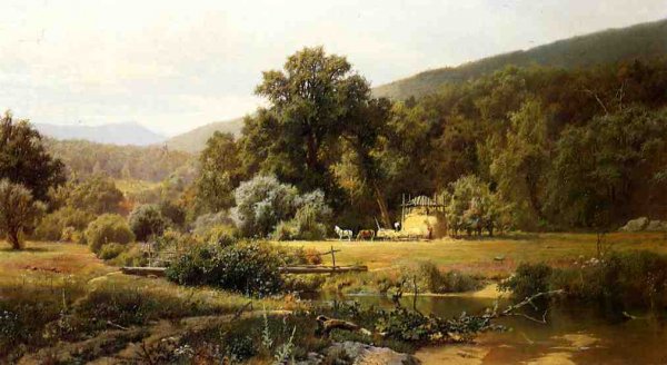 Main Product Photo of Summer in the Blue Ridge Painting by Hugh Bolton Jones