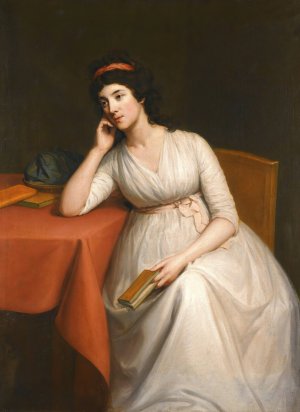 Portrait Of A Lady, Thought To Be Lady Charlotte Mcdonnell, Countess Of Antrim by Hugh Douglas Hamilton Oil Painting