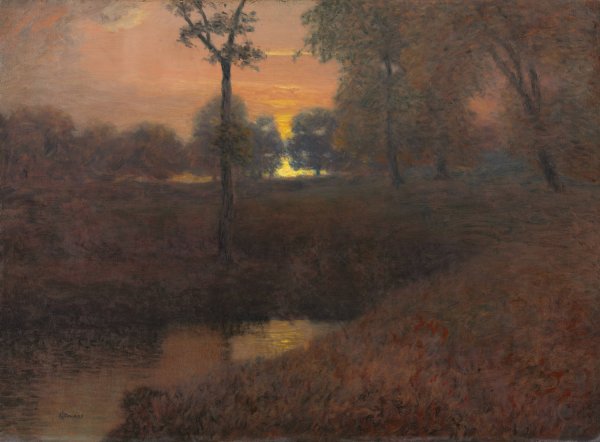 Main Product Photo of Evening  Painting by Hugh Huntington Howard