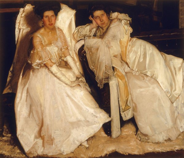 The sisters  by Hugh Ramsay - Hand-Painted Oil Painting Reproduction