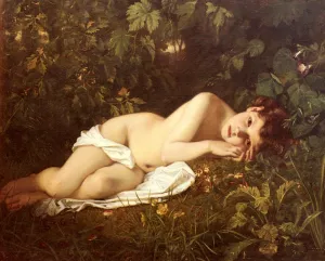Afternoon Dreaming by Hughes Merle - Oil Painting Reproduction
