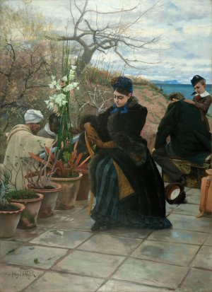 The Refugees Oil painting by Hugo Birger