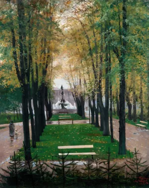 View from the Windows of the Furstenberg Gallery by Hugo Birger Oil Painting