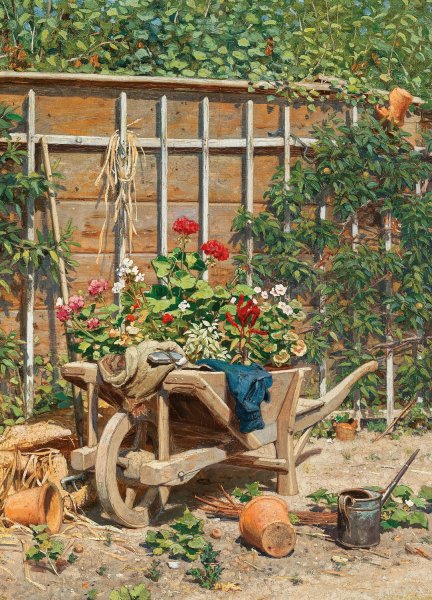Main Product Photo of A Garden Idyll Painting by Hugo Charlemont
