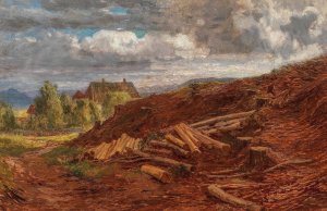 An Approaching Storm by Hugo Charlemont Oil Painting