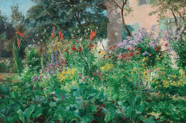 Main Product Photo of Bauerngarten Painting by Hugo Charlemont